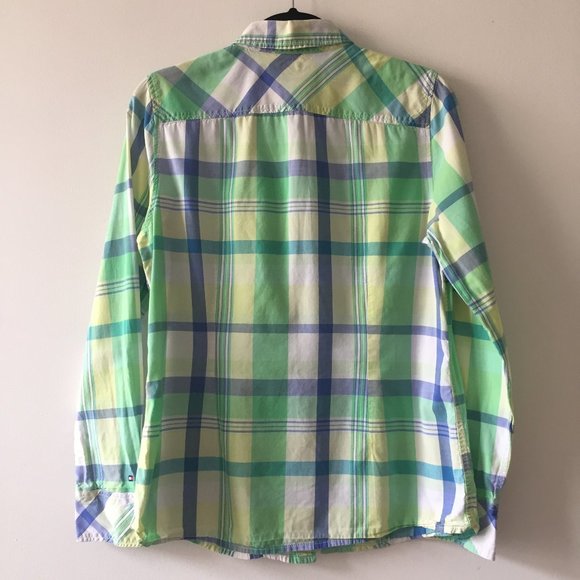 Tommy Hilfiger Women's Plaid Button Down Shirt - Picture 2 of 13